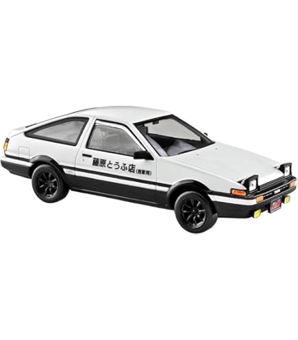 AE86トレノ　 ダイキャスト　藤原とうふ店仕様　1/20 Amazon | 青島文化教材社 頭文字D No.5 藤原拓海 86トレノ 第1巻仕様 1